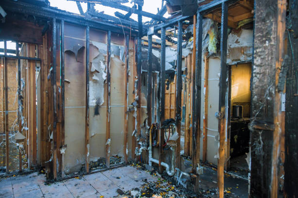Professional Emergency Fire Cleanup technician working in Wellston, MO
